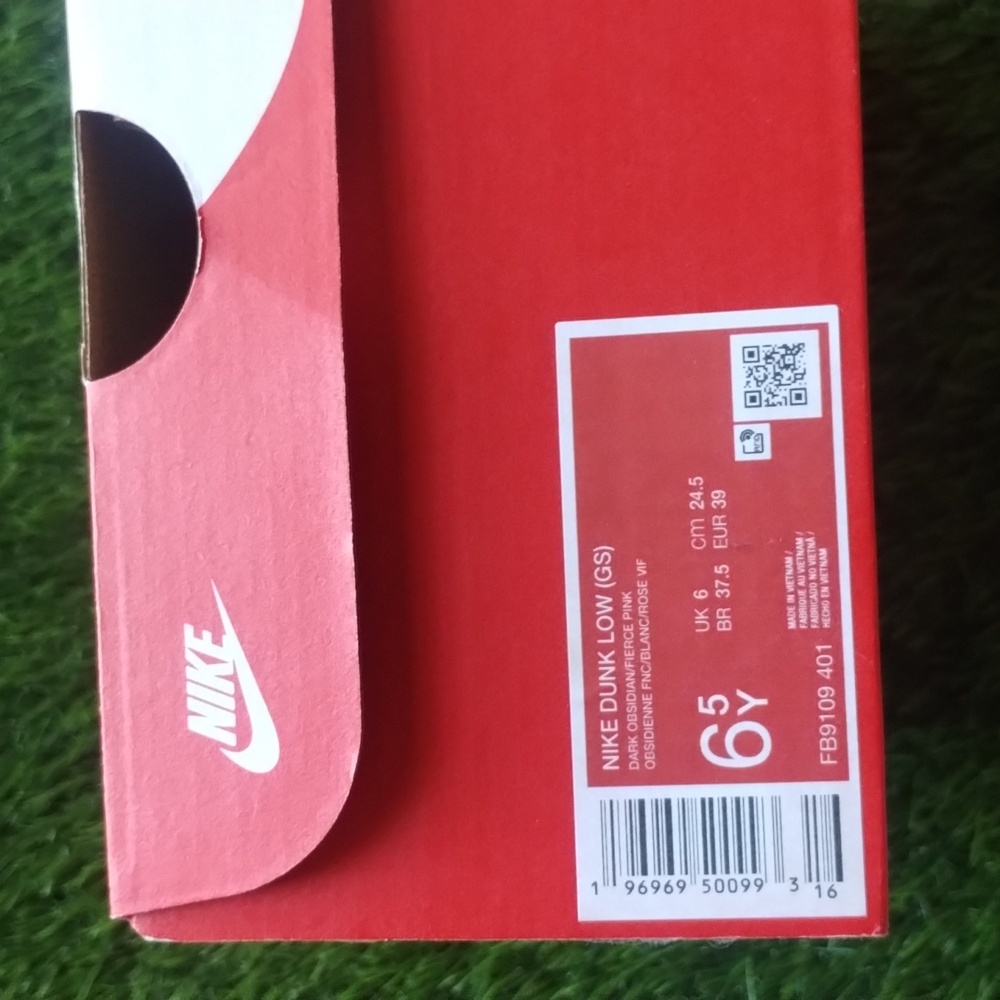 Nike Dunk Low Dark Obsidian Blue White & Fierce Pink W8 Y6.5 - Picture 4 of 16